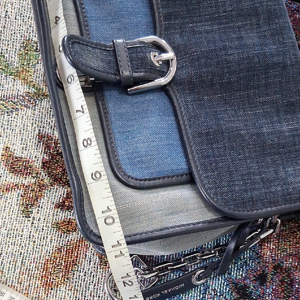 MICHAEL Michael Kors Blue Denim Shoulder Bag - Picture 13 of 17